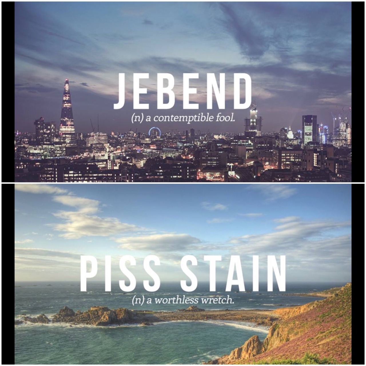 bartekko:  jimmyzd:  isthereaproblemofficer2: Lmao a list of all my favourite words