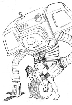 Mechacockzilla:  …I Thought I Was Only Going To Draw A Risque Pin-Up Of Him Nervously/Eagerly