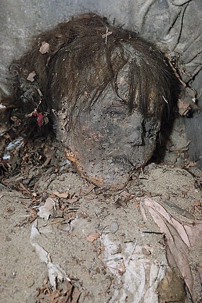 Ladies of the Krakow Crypts. This is a 12 year old girl that died in the 1800’s.