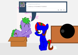 unhinged-pony:  ask-speedy-gal:  http://askgavir.tumblr.com/http://unhinged-pony.tumblr.com/