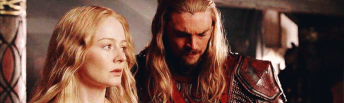 tossme:  &ldquo;Éowyn, Éowyn!” cried Éomer amid his tears. But she opened