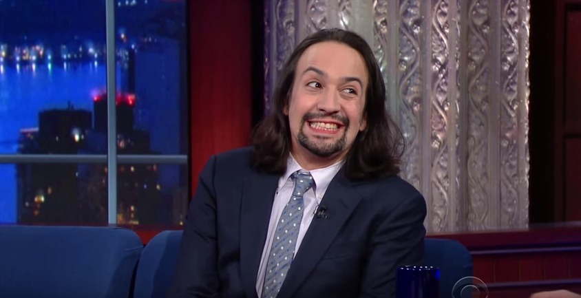 spoopy-skeletoons: Lin-Manuel Miranda’s face when showing clips from Hamilton on