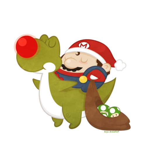 thenintendard:  Mario Christmas by beyx  