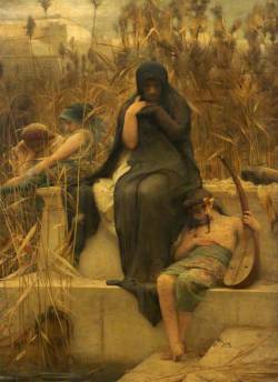 artsandcrafts28:  By the Waters of Babylon Arthur Hacker unknown date 