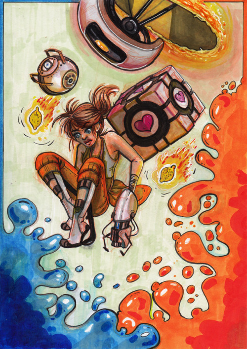 julaita: did it awhile ago with markers, obviosly it looks MUCH better in reality and all those pers