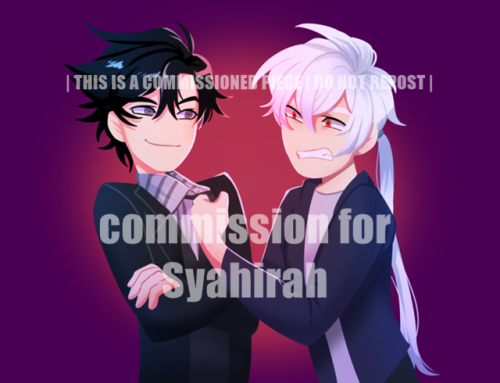 Oh hey, I was commissioned to draw Jumin and Zen so I guess this blog finally has a new content for 