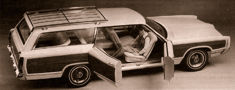 Carsthatnevermadeitetc — Ford Aurora II County Squire, 1969. A woody Ford...
