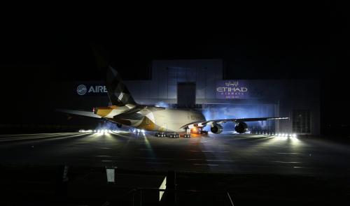 Etihad revealed their latest livery on their first A380 Source: unknown