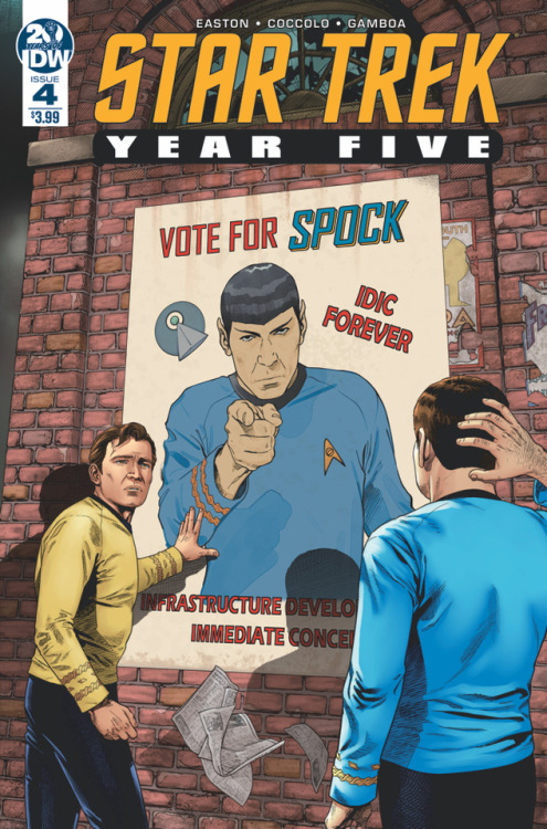 Out this week, Star Trek Year Five #4. Check out cover and preview pages, plus some other Star Trek 