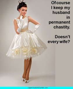 Every wife should. Or we end up with people