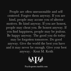 psych-quotes:  People are often unreasonable
