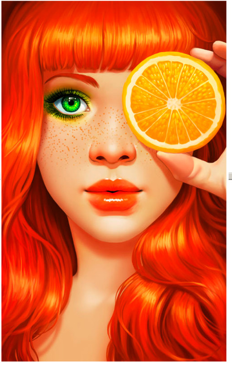 Red Orange by Daniela Uhlig