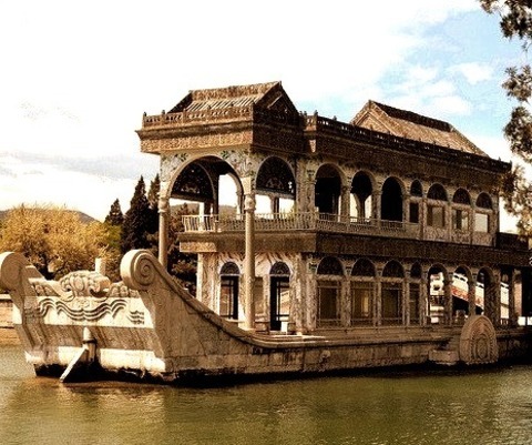By KQN Images On Flickr.The Marble Boat House At Beijing Summer Palace, China.