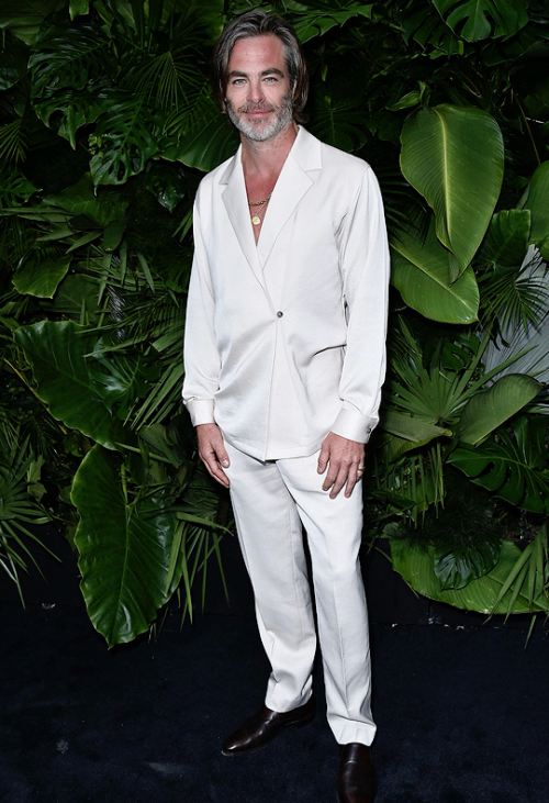 pinesource:Chris Pine attends the CHANEL and Charles Finch Pre-Oscar Awards Dinner at the Polo Loung