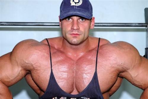 swolgisoldier:keepemgrowin:hifrommike: Pec sweep.  “Big enough for you now?”Hell no! I know you want