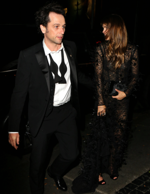 Matthew Rhys & Keri Russell arriving at an Emmys after party (Sept. 17).