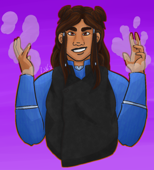 made an atla oc. she specializes in steambending