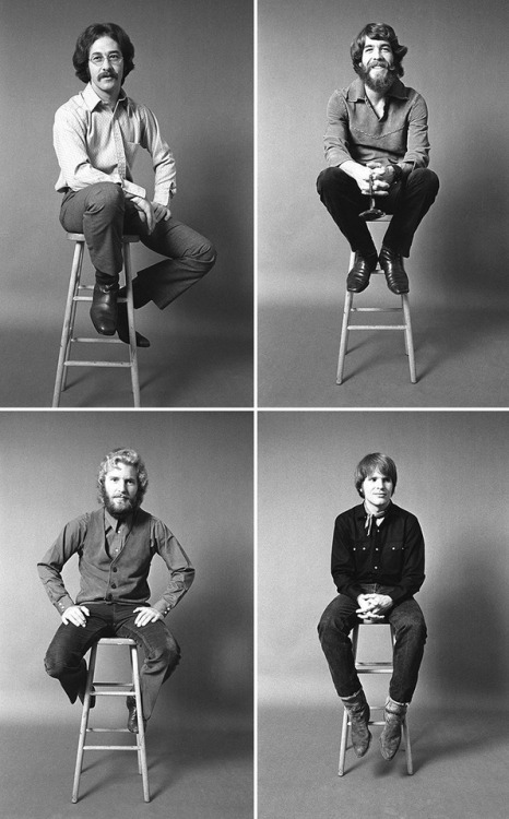 rockandrollpicsandthings:Creedence Clearwater Revival, b/w studio photos 1970©pic Baron Wolman