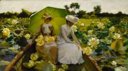 carminagf:  Lotus Lilies. 1888. Charles Courtney Curran