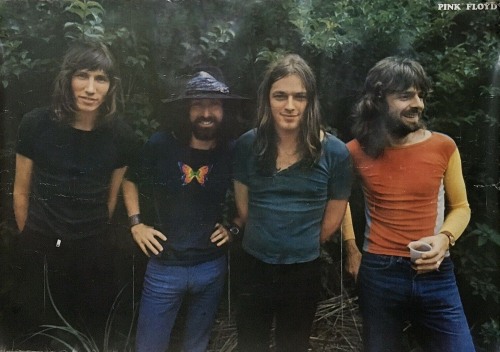  Pink Floyd off stage at Hakone Aphrodite, Japan Tour 1971,   Kanagawa Japan, August 1971. Photo by 