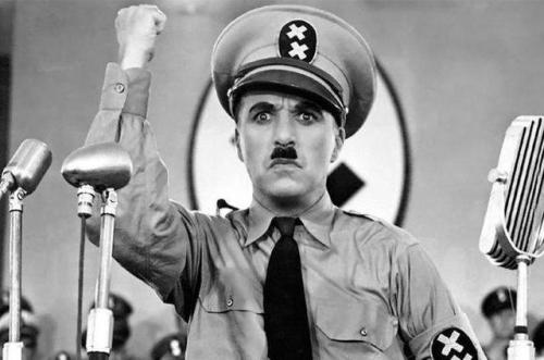 shittymoviedetails:In The Great Dictator (1940), Charlie Chaplin used two “x” instead of swastika to