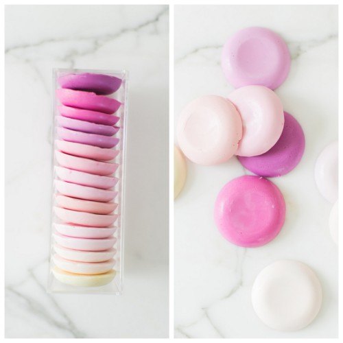 DIY Ombre Soap Gift Tutorial from Style Me Pretty.This beautiful DIY Ombre Soap Set is made from a m