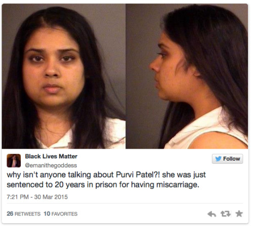 micdotcom:20 years in prison after having a miscarriage On Monday an Indiana court sentenced Purvi P