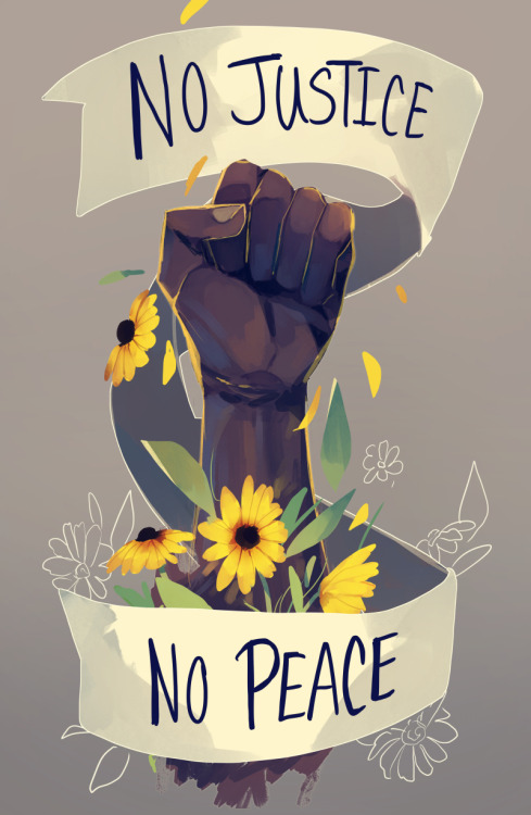 crimson-chains:No justice no peace! Keep