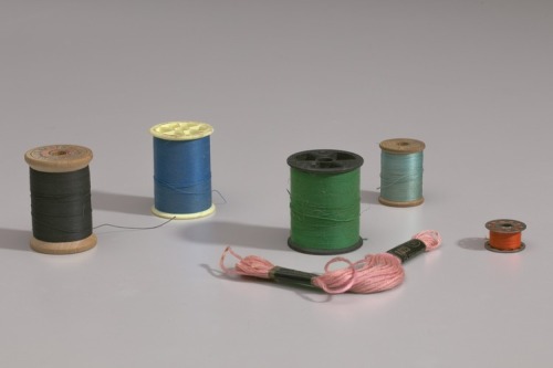 Six colors of thread from Mae’s Millinery Shop, 1941-1994, Smithsonian: National Museum of Afr