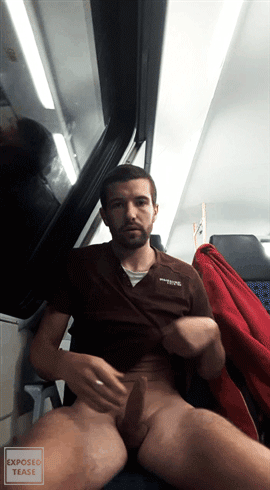 exposedtease:    On the Train|Exposedtease (Watch Here)   