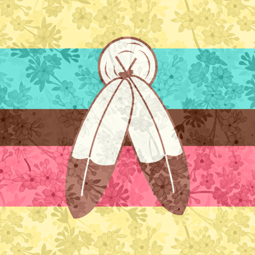 whimsy-flags:Floral Two Spirit Flags!Free to use with credit!