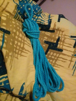 Avery-Vulpes:  Bdsmgeek Sent Me The Most Gorgeous Ropeit’s Cotton And Hand Dyed