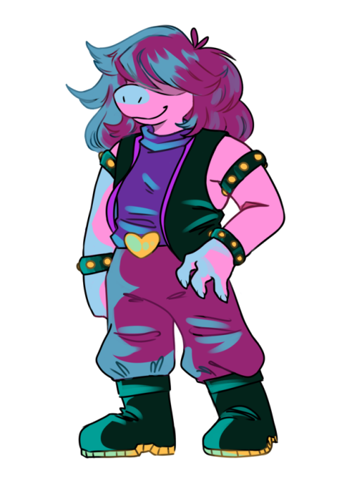 salsadraws: Here’s Susie from Deltarune!! Better get into a fandom, and since I’m a fan,