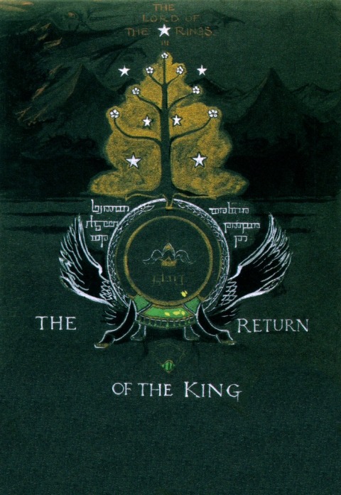 tolkiensource:J.R.R. Tolkien’s Personal Book Cover Designs for The Lord of the Rings Trilogy.