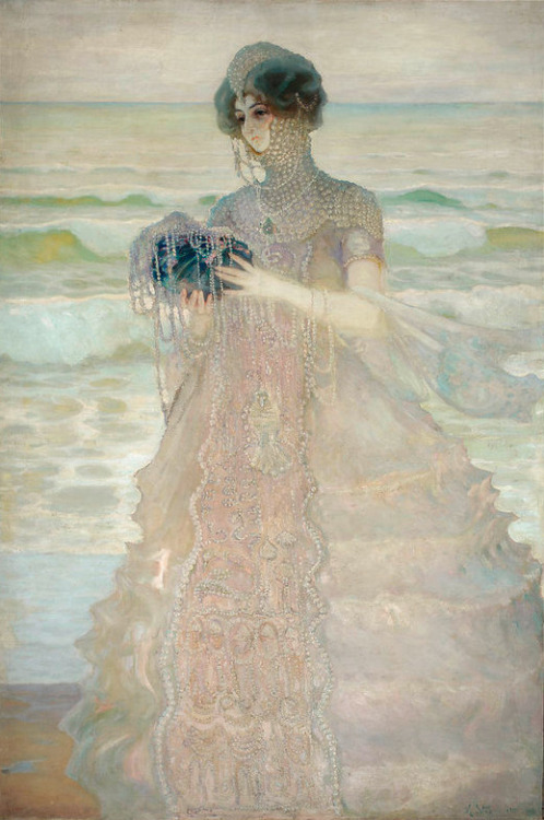 lamus-dworski: ‘Tale of the Waves’ by Polish painter Kazimierz Stabrowski (1869-1929). Source: Nati