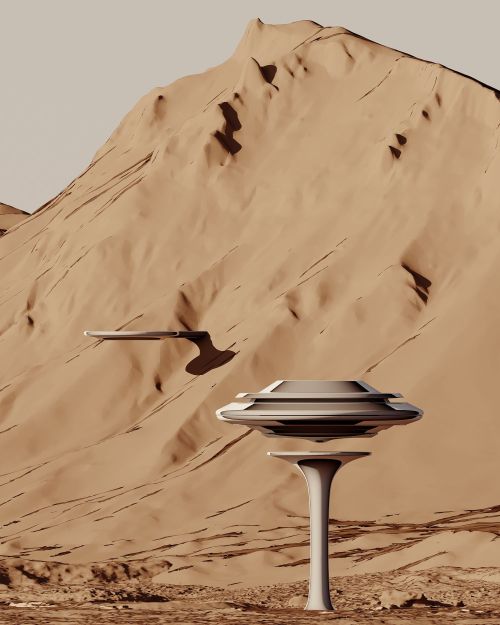 ILO  (Identified Levitating Object), Mars, ILO station, using local materials, can produce the neces