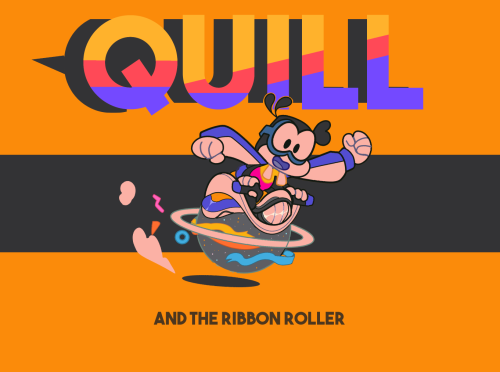 pen-bee: QUILL THE BEE | QUILL & THE RIBBON ROLLERBased around the OC RACER Concept of @saetje