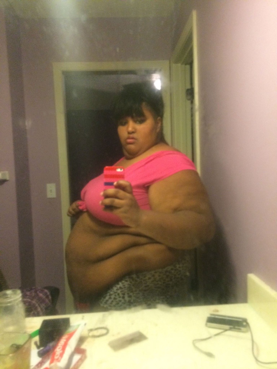 bigbellyssbbw:  Big girl in a bra
