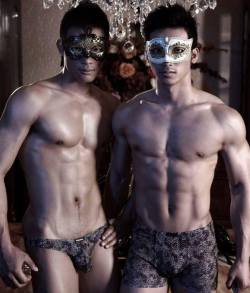 Asian Shirtless Wild Duo