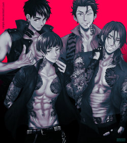 kirschstallion:  Samezuka Boys by raliPB