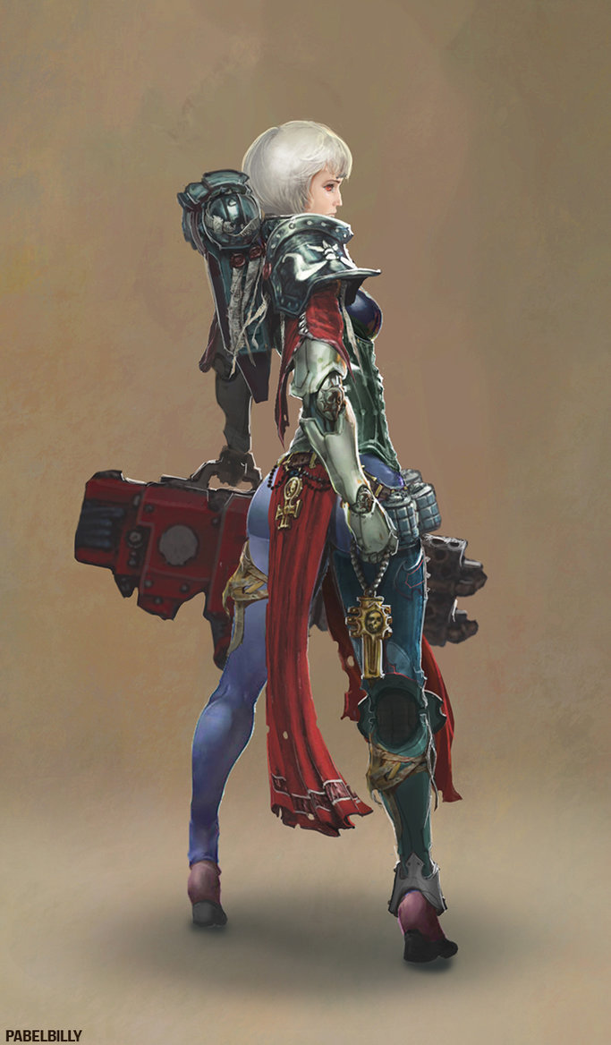 art-of-cg-girls:  sororitas by PabelBilly