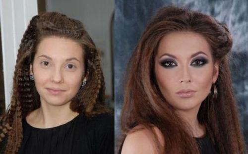 hypeangel:    33 Photos That Show Women Before and After Applying Makeup  