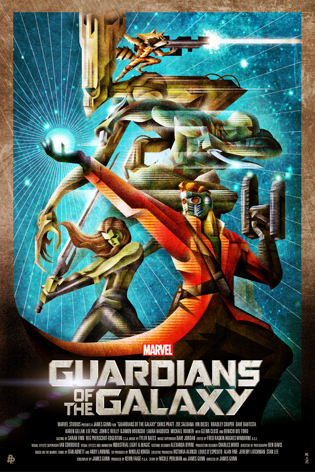 xombiedirge:  Phase 1 of the Poster Posse’s Guardians of The Galaxy poster project,