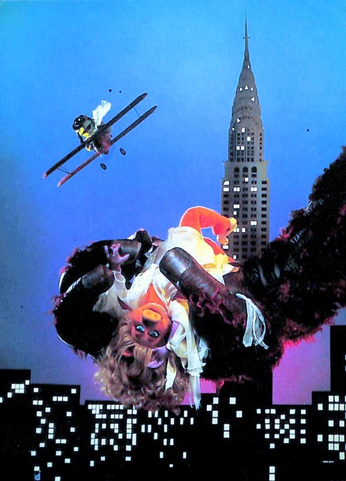 " Don't Worry Piggy, Kermie Will Save You " - The Muppets King Kong Parody Poster