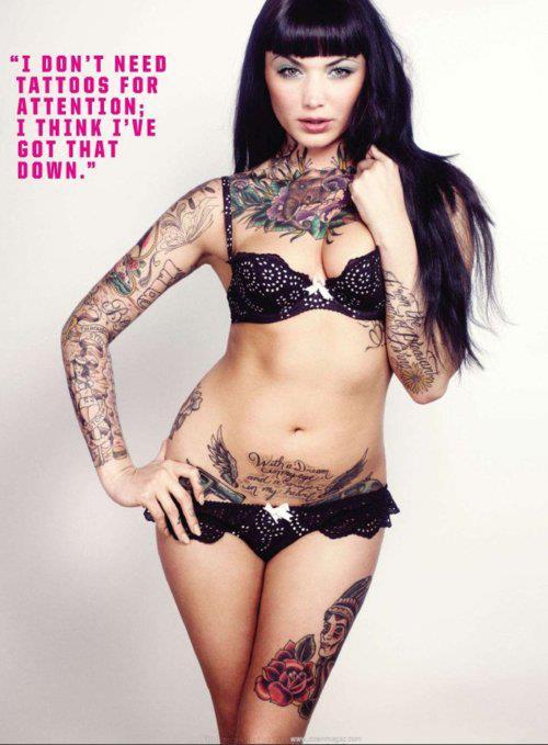 fuckyeahgirlswithtattoos:  Alesandra Nicole