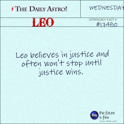 Leo 17480: Check out The Daily Astro for facts about Leo.
There’s a whole lot of helpful all-Leo interactive-content at iFate…