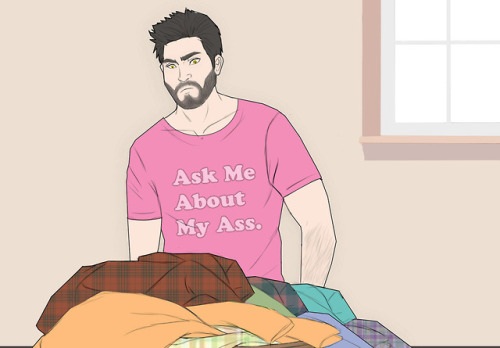 sterekreblogsandart:  Got to love laundry day and that last one clean shirt, am I right? Because I l