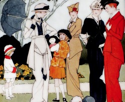 soyouthinkyoucansee:  fashion Illustration   La Mode  illustrée france 1919 