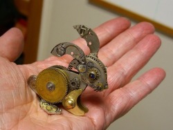 Mymodernmet:  Watch Sculptures By Sue Beatrice Tiny Sculptures Made Of Recycled Vintage