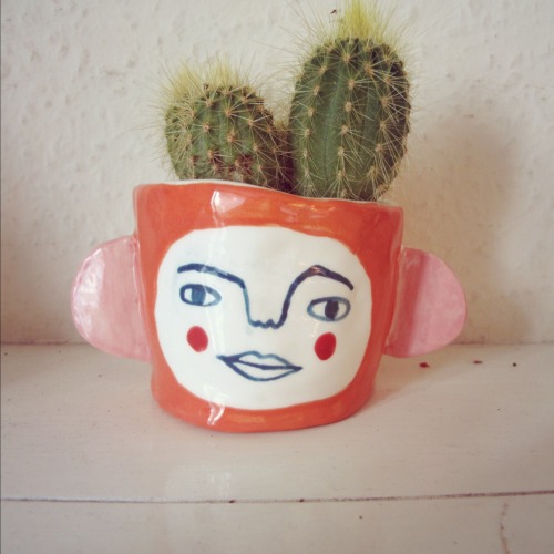 rachaelannaillustration:SUSPICIOUS and JOLLY PLANT POTS!